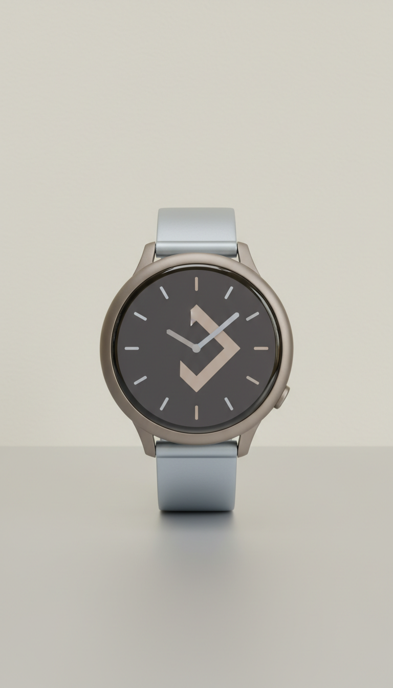 Reloj inteligente de aluminio pulido
